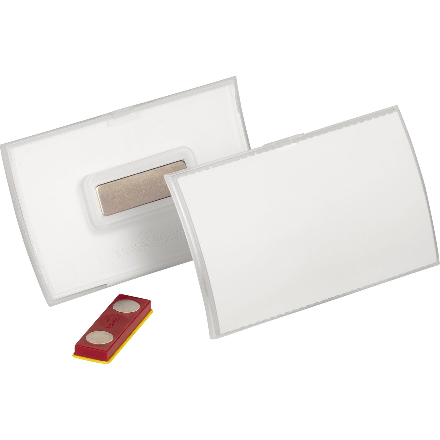 DURABLE Namensschild CLICK FOLD 90 x 54 mm (B x H) Magnet transparent 10 St./Pack.