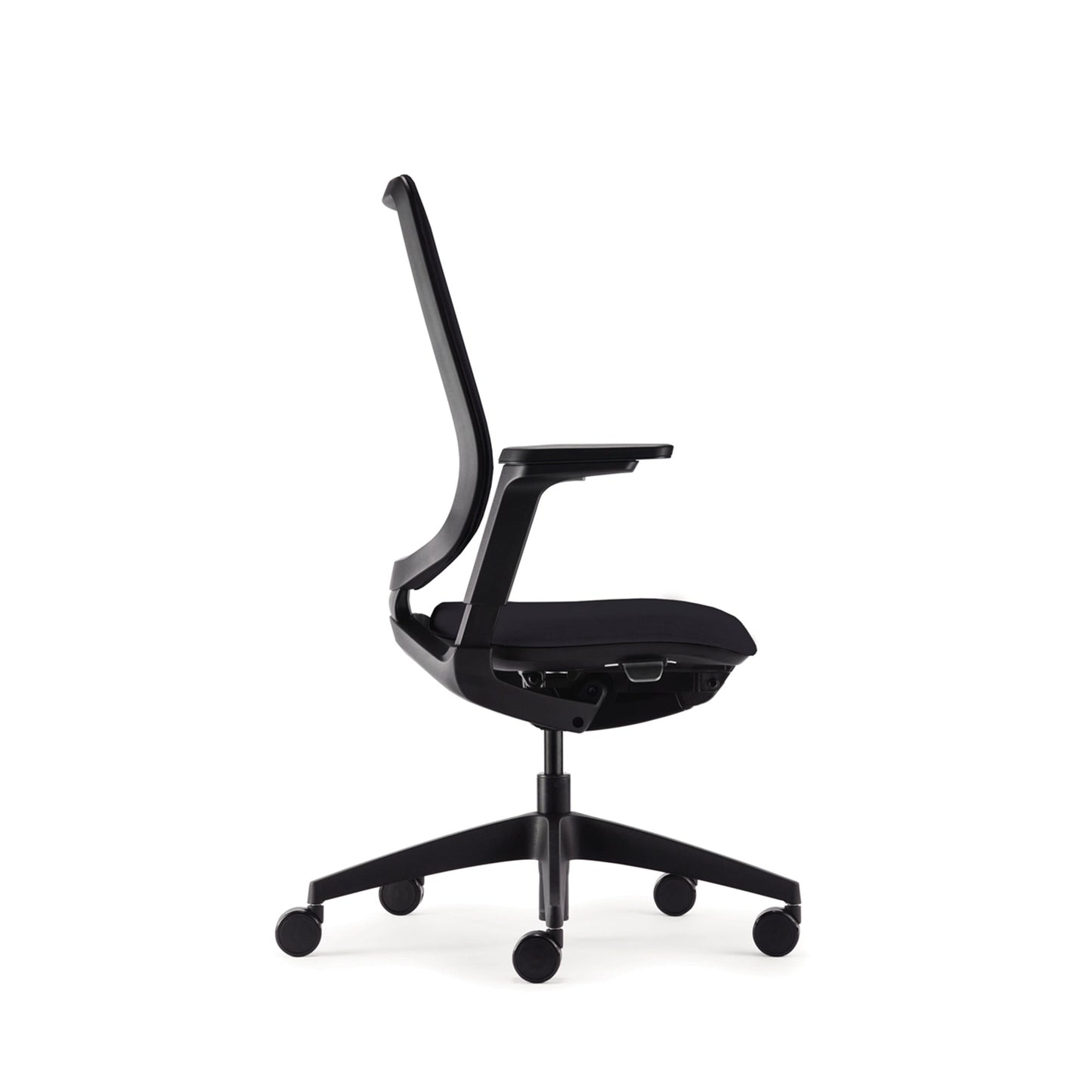 Sedus Bürodrehstuhl se:flex 40-52cm Rolle ungebremst (für Hartboden) Kunststoff schwarz