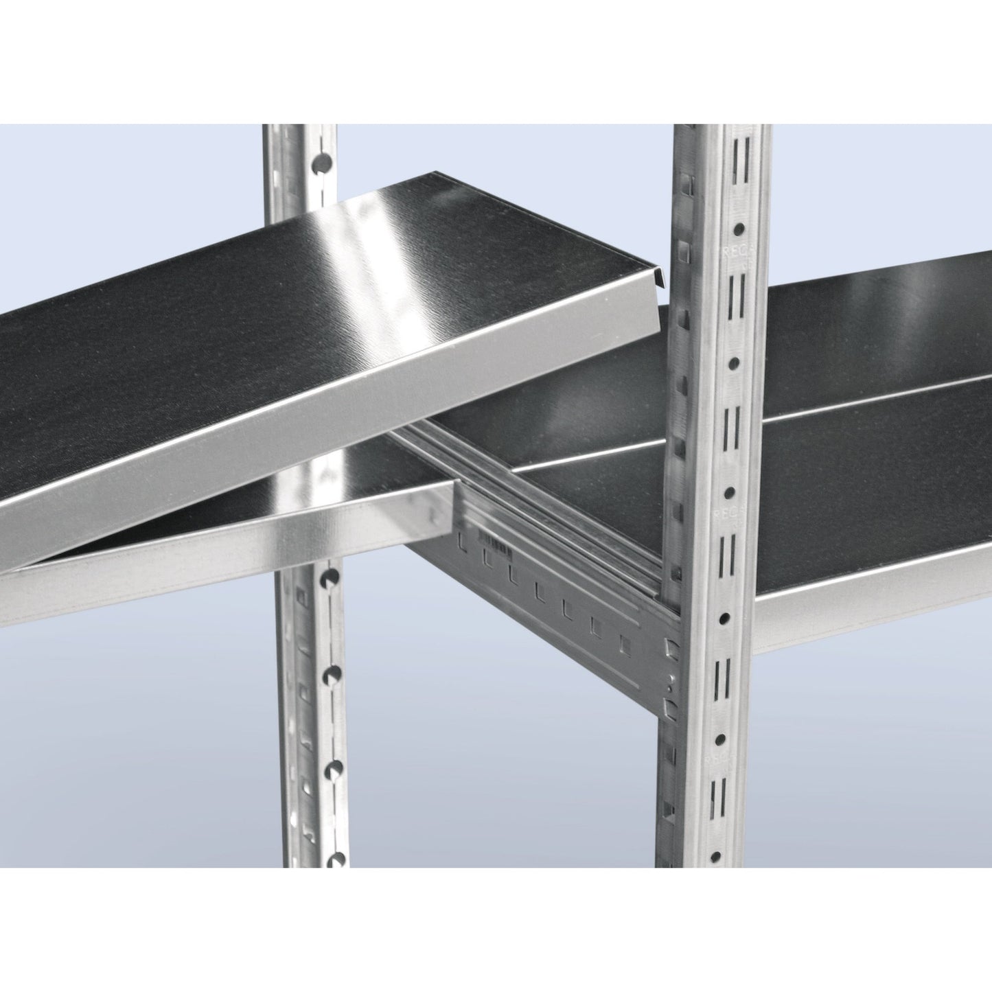 SCHOLZ Zubehör Regal/Schrank M-System Traverse SCHOLZ Grundregal/Anbauregal M80, M100 600mm Stahl, verzinkt