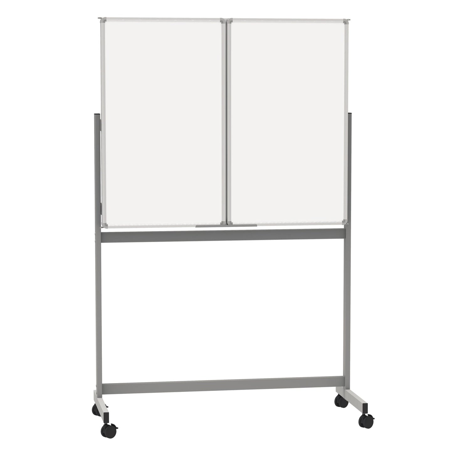 MAUL Klapptafel Mobile MAULstandard 150/300 x 100 cm (B x H) Stahlblech weiß