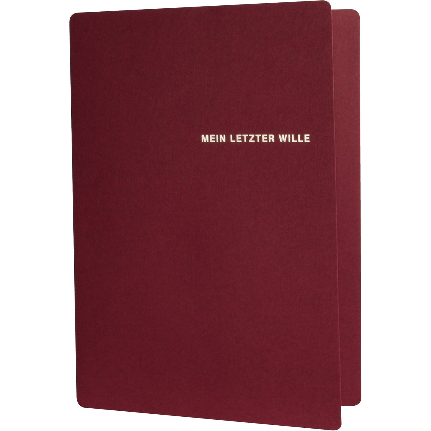 RNK Verlag Vorsorgemappe Mein letzter Wille 2 Personen Umfangreiche Erläuterungen, je 2 x Schreibbogen für handschriftliches Testament, Vollmacht für Todesfall, Anweisungen für Todesfall Feinstkarton weinrot