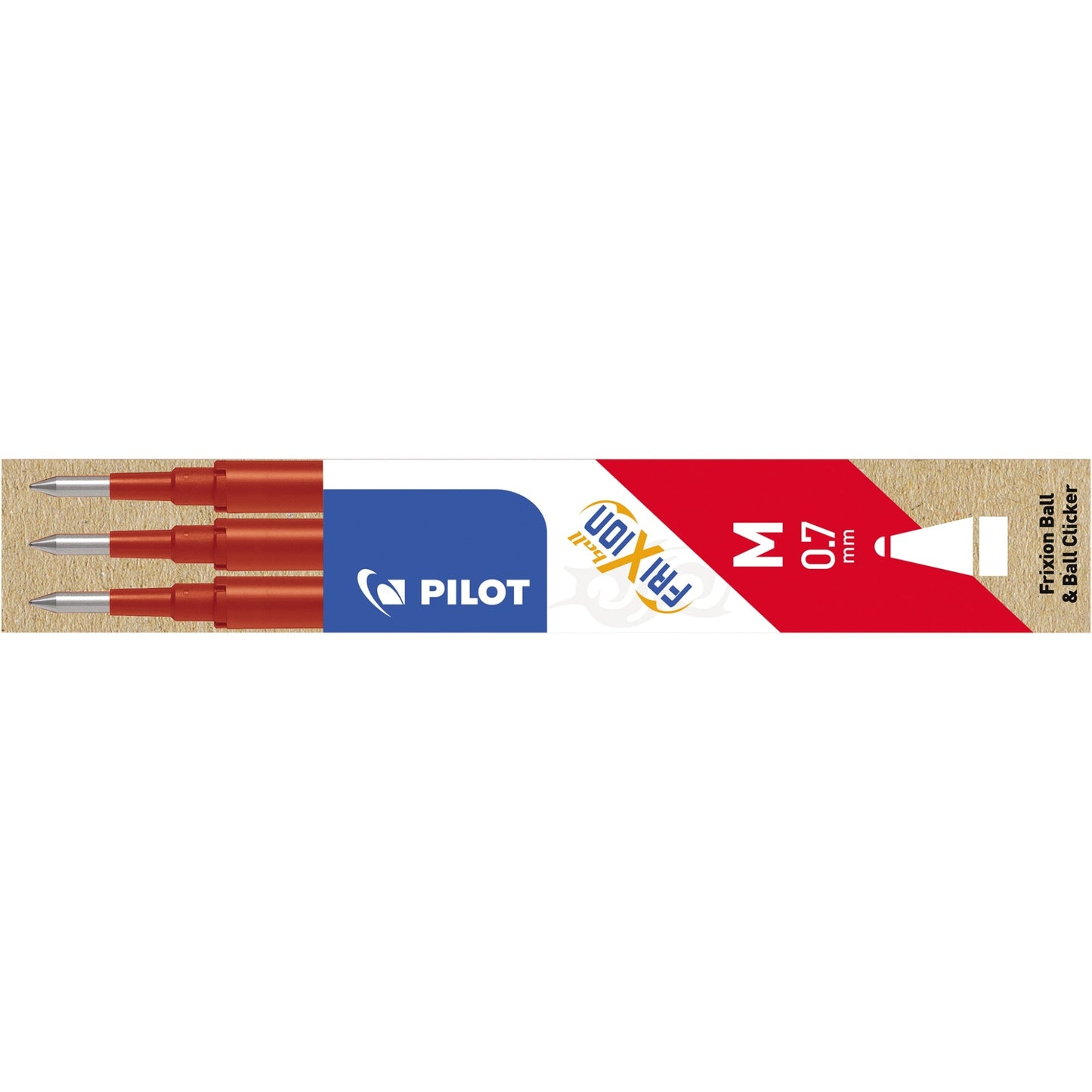 PILOT Tintenrollermine FriXion Ball 0,4mm rot 3 St./Pack.