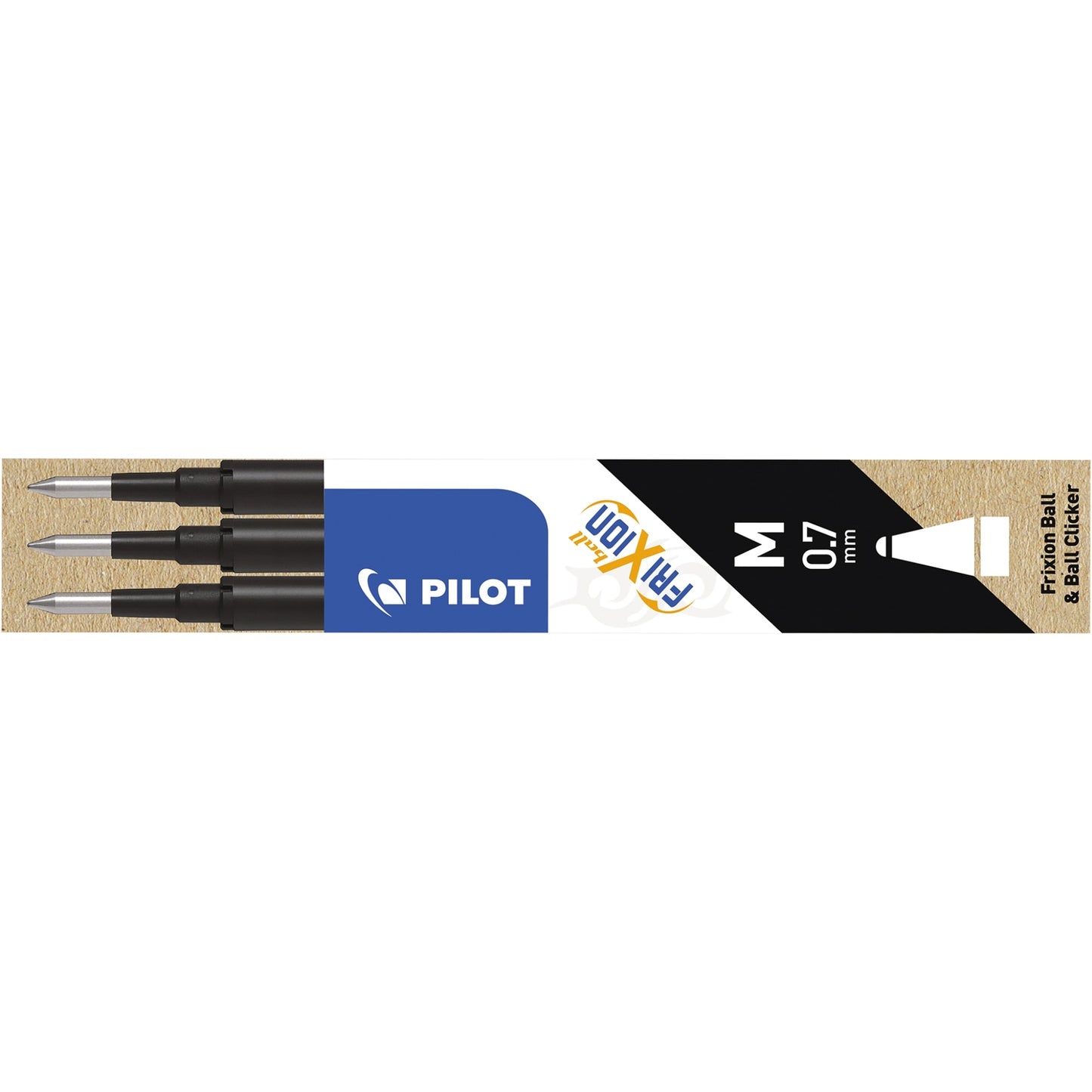 PILOT Tintenrollermine FriXion Ball 0,4mm schwarz 3 St./Pack.
