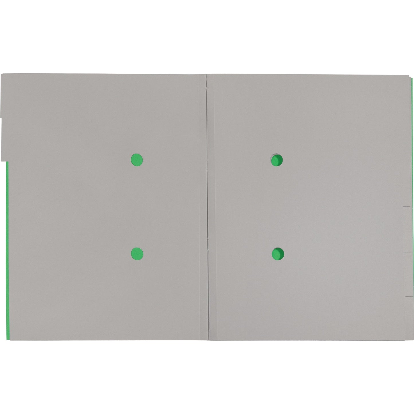 Leitz Ordnungsmappe Recycle DIN A4 275g/m² Karton, 100 % recycelt Farbe: grün Farbe des Fächerblocks: grau 6 Fächer