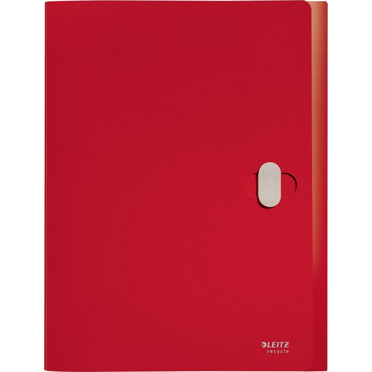 Leitz Heftbox Recycle 25,4 x 33 cm (B x H) DIN A4 38mm Sicherheitsverschluss Polypropylen, 80 % recycelt rot