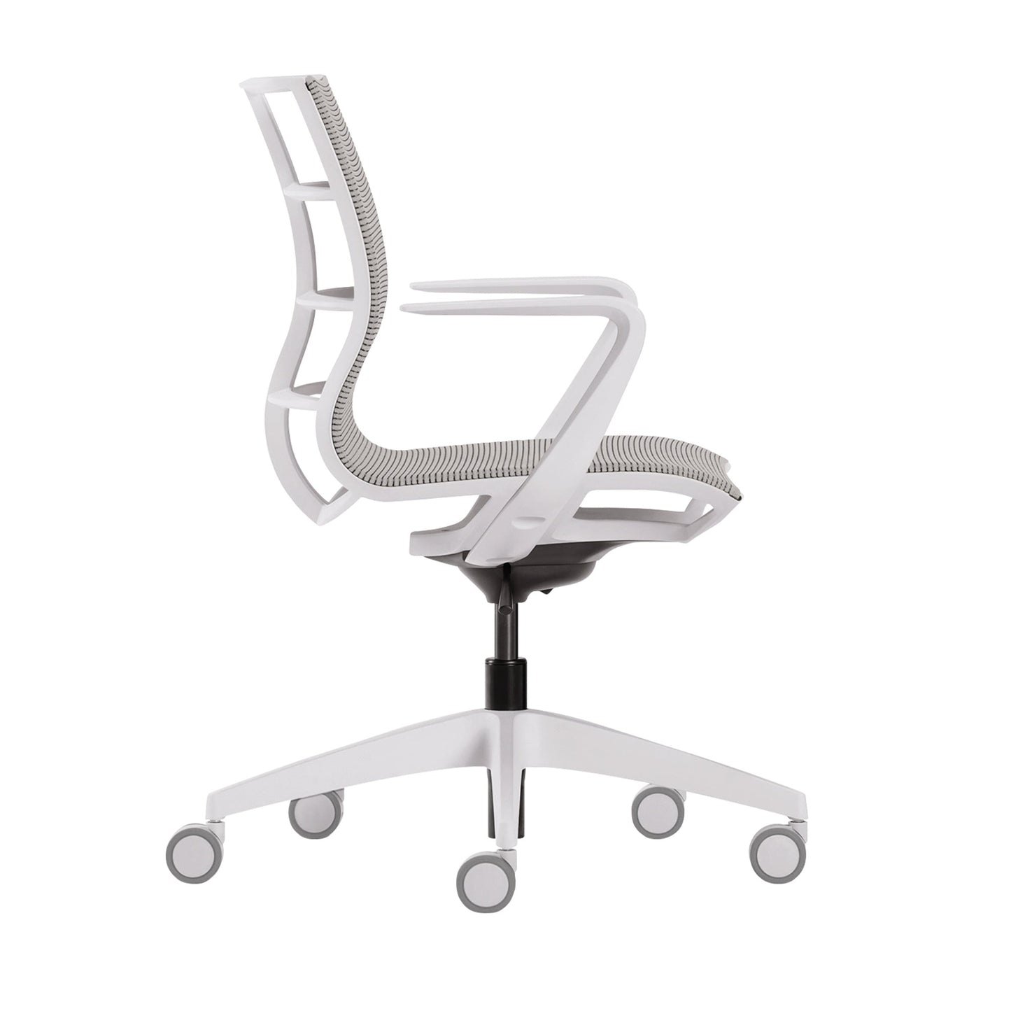 Sedus Bürodrehstuhl se:joy 39-51cm Wippmechanik Rolle ungebremst (für Hartboden) Kunststoff hellgrau