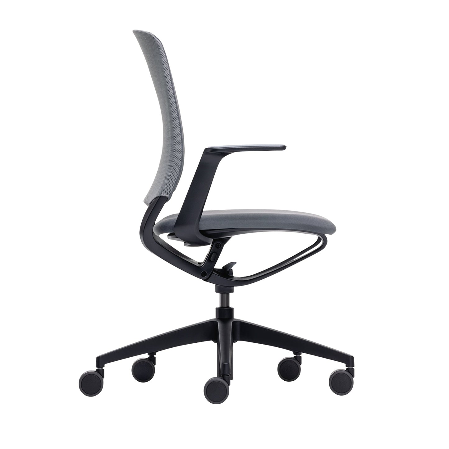 Sedus Bürodrehstuhl se:motion 40,5-53cm Rolle ungebremst (für Hartboden) Kunststoff dunkelgrau