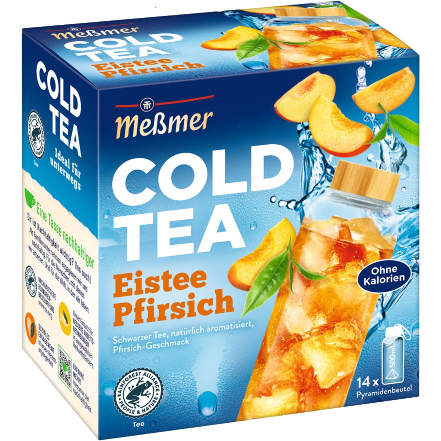 Meßmer Tee Cold Tea Eistee Pfirsich 14 Btl./Pack.