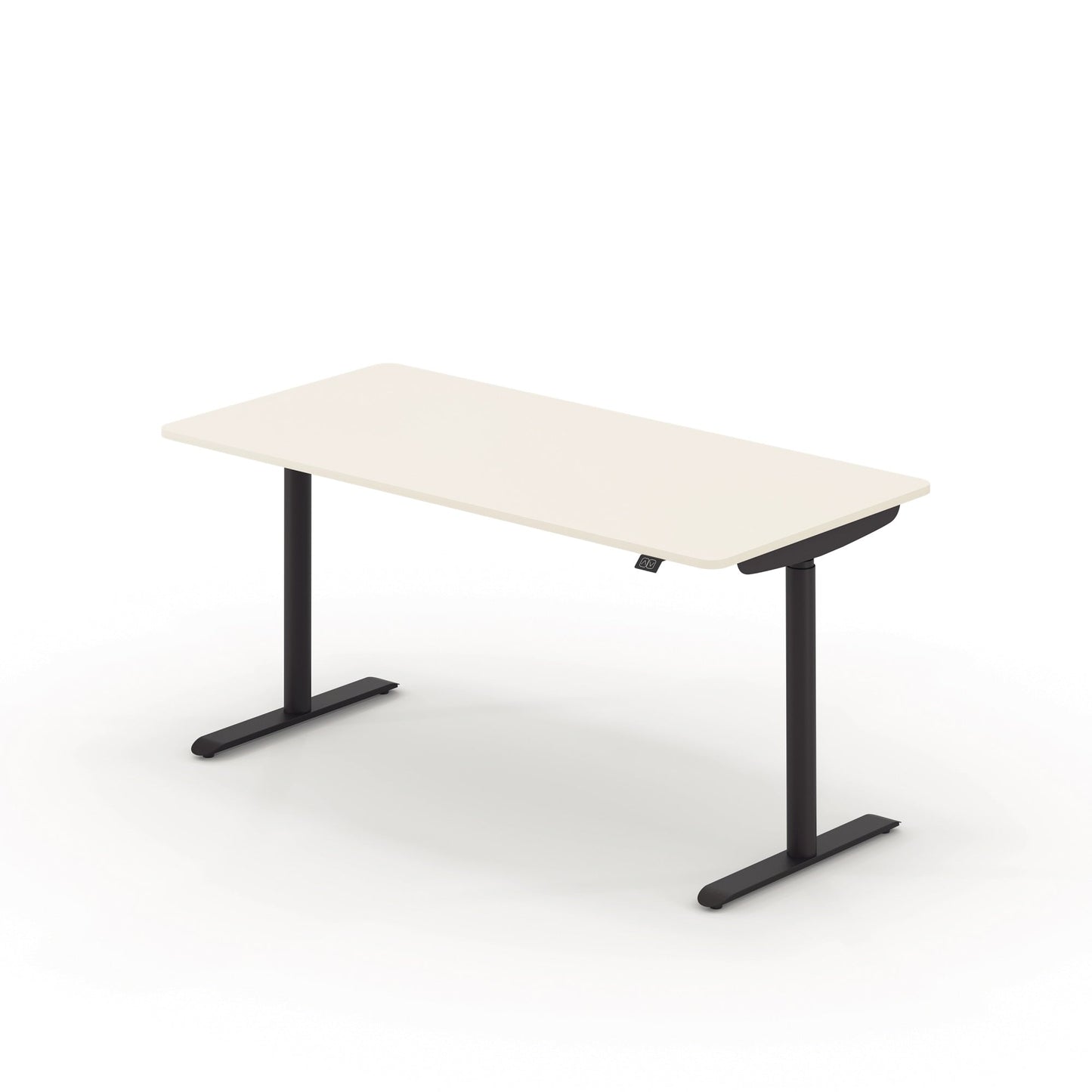 Schreibtisch se:lab e-desk Maße: 1.600 x 650-1.280 x 800 mm (B x H x T) Holz weiß