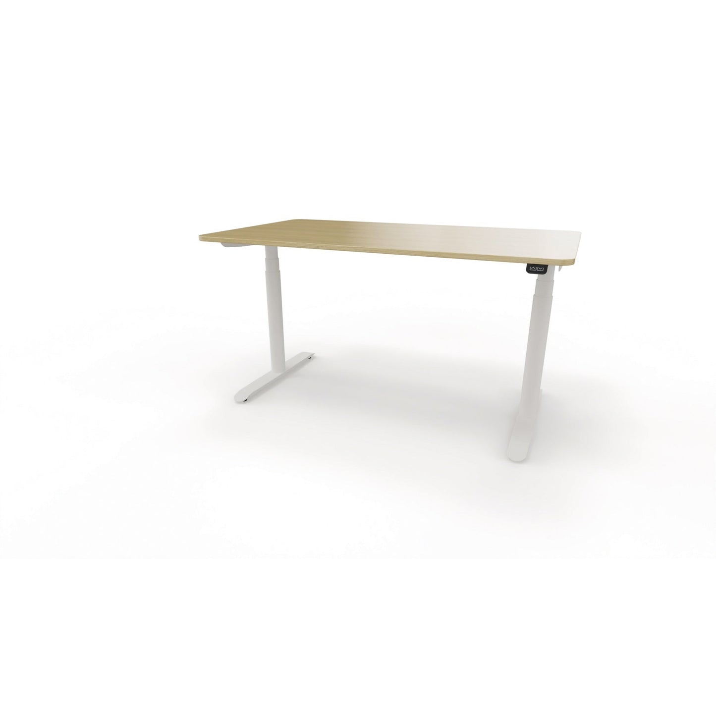 Schreibtisch se:lab e-desk Maße: 1.400 x 650-1.280 x 900 mm (B x H x T) Holz eiche hell
