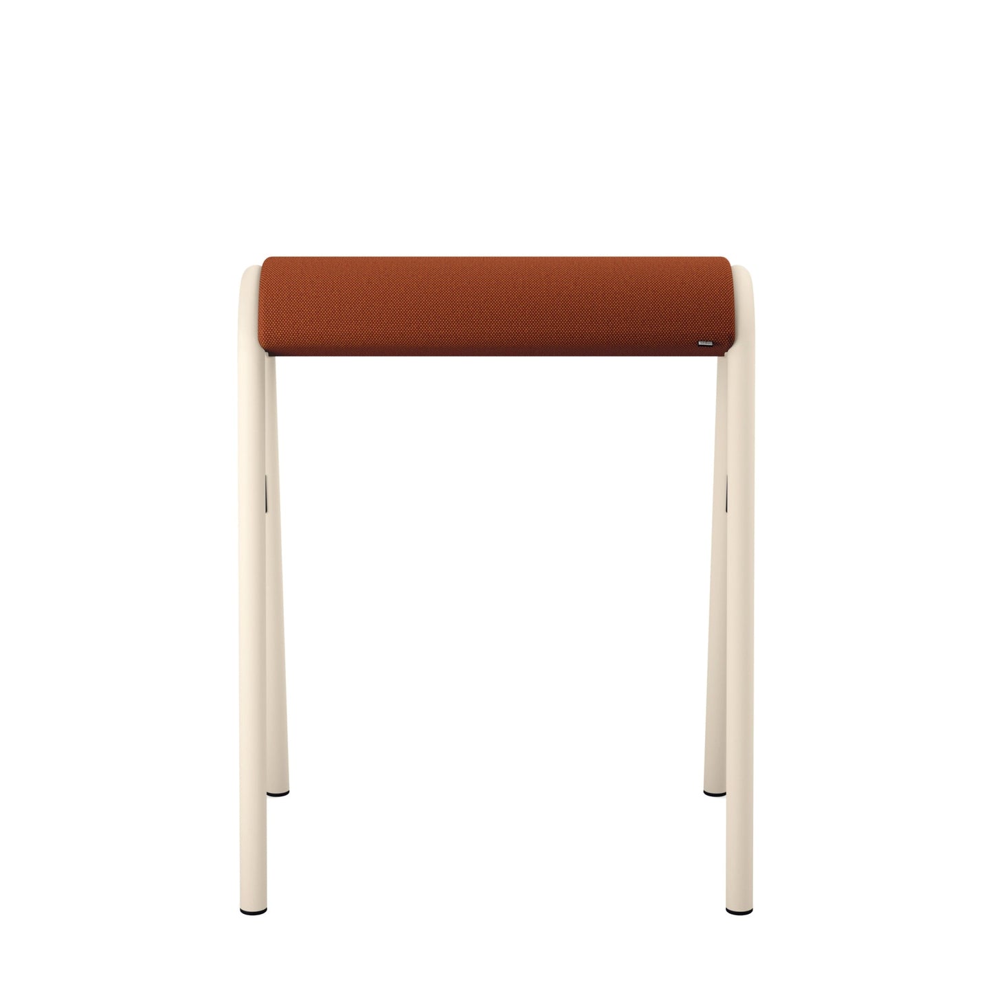 Sitz-Steh-Hocker se:lab hopper 51cm 88 % Wolle, 12 % Polyamid rotorange