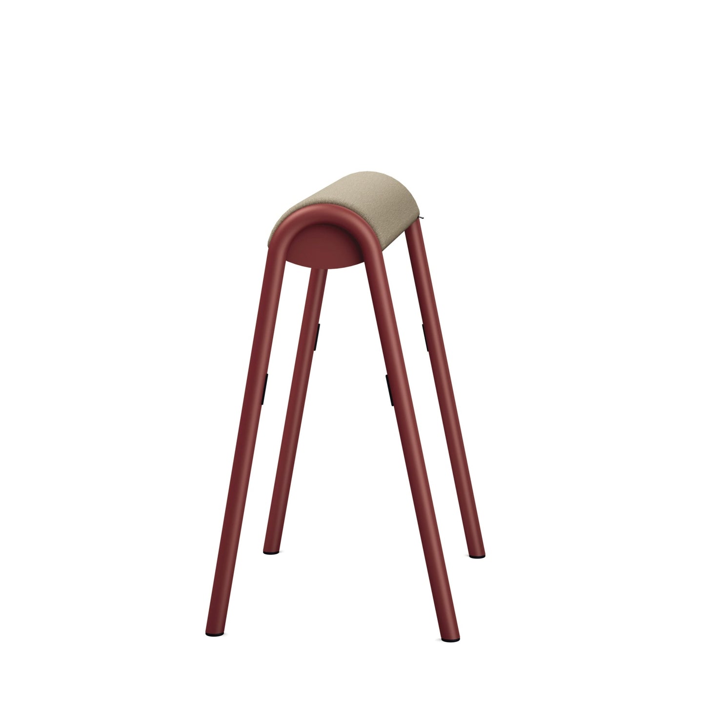 Sitz-Steh-Hocker se:lab hopper 51cm 48 % Wolle, 52 % Polyester beige