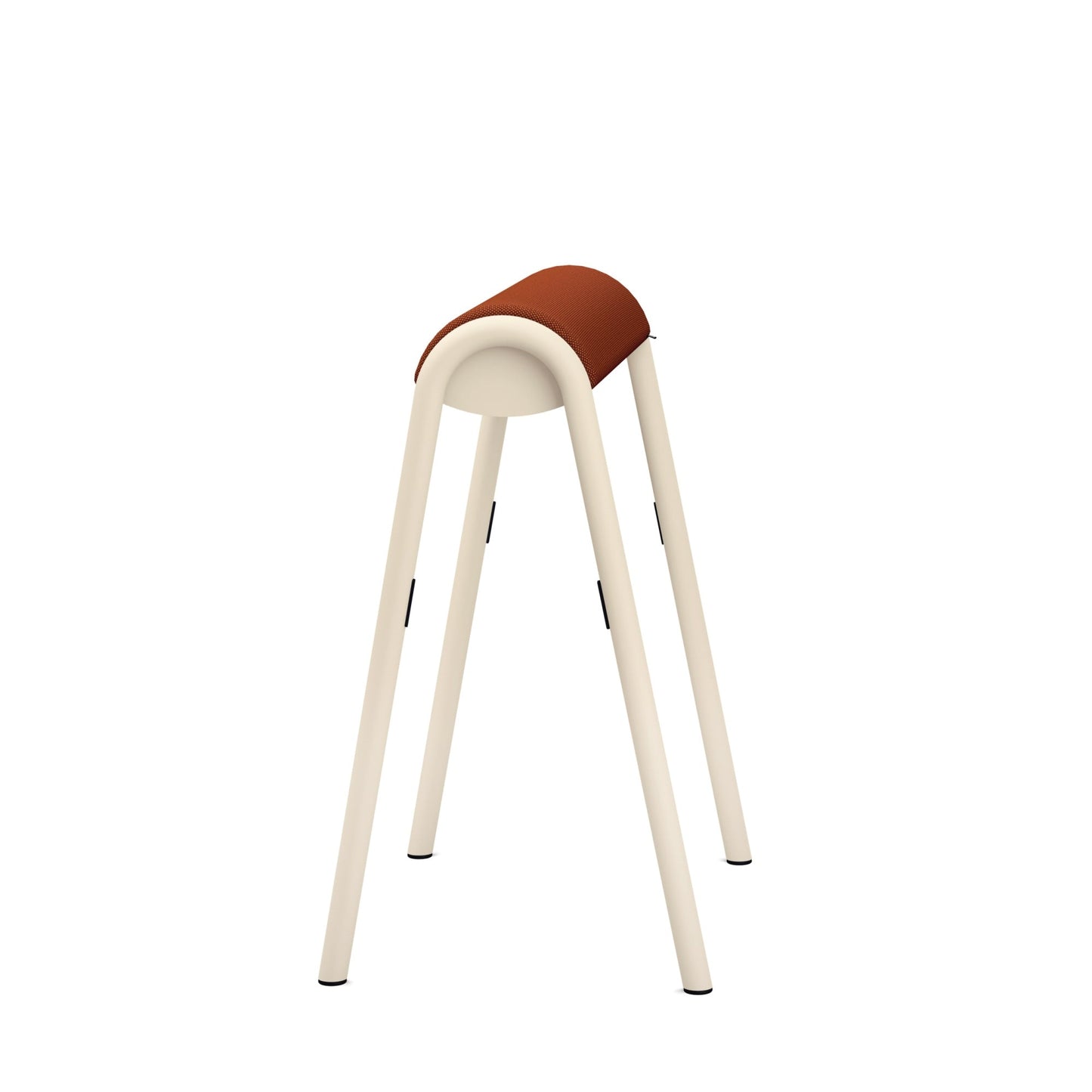 Sitz-Steh-Hocker se:lab hopper 51cm 88 % Wolle, 12 % Polyamid rotorange