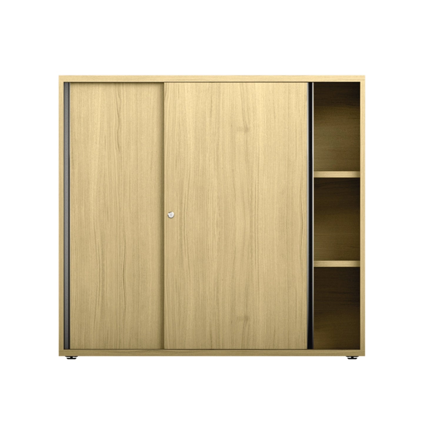 Schiebetürenschrank grand slam 1.200 x 1.148 x 436 mm (B x H x T) 2 Fachböden Holz eiche hell