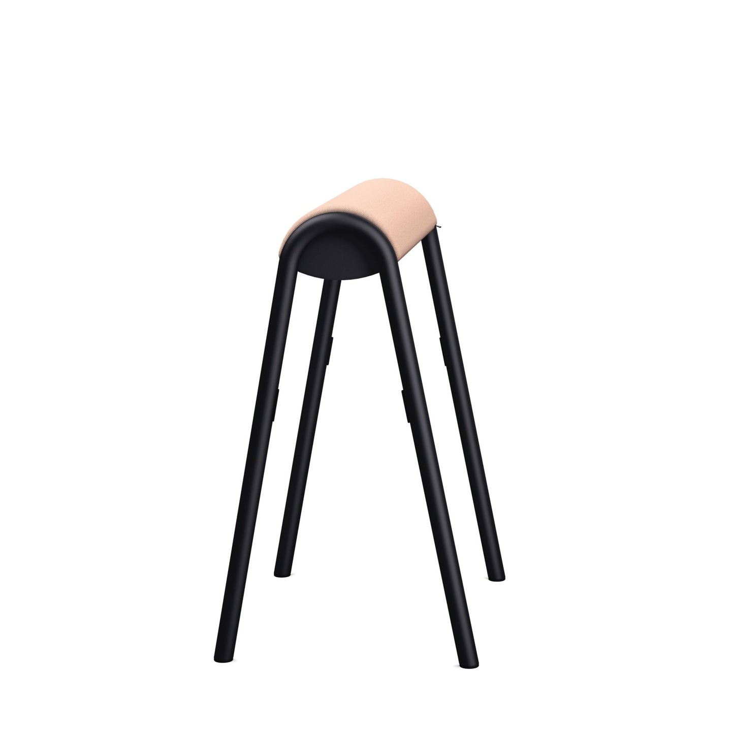 Sitz-Steh-Hocker se:lab hopper 51cm 100 % Polyester lachs