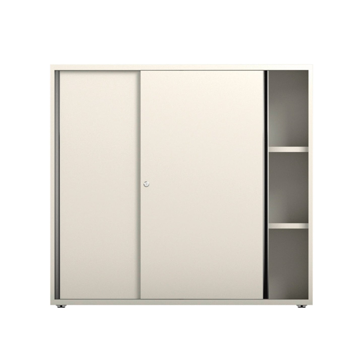 Schiebetürenschrank grand slam 1.200 x 1.148 x 436 mm (B x H x T) 2 Fachböden Holz naturweiß