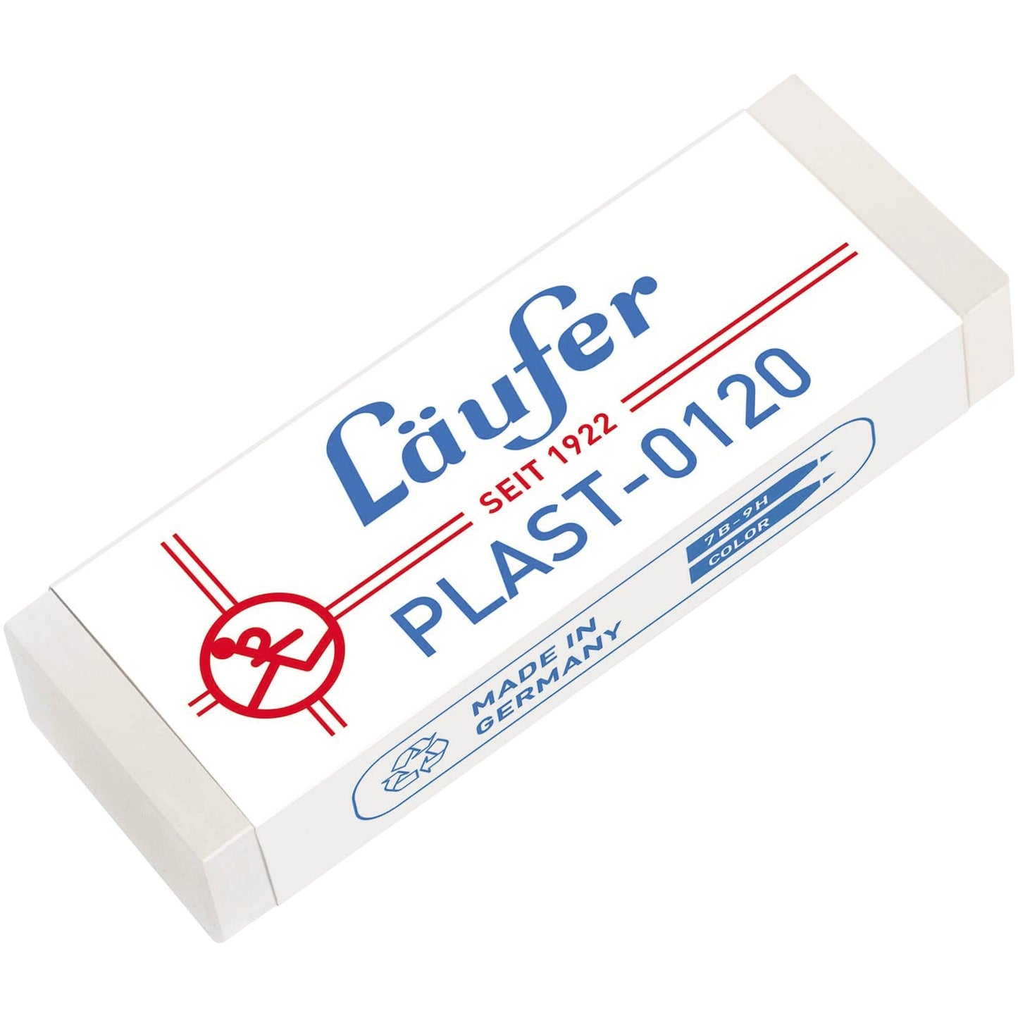 Läufer Radierer Plast Bleistifte, Buntstifte 2,1 x 1,2 x 6,5 cm (B x H x L) Kunststoff transluzent