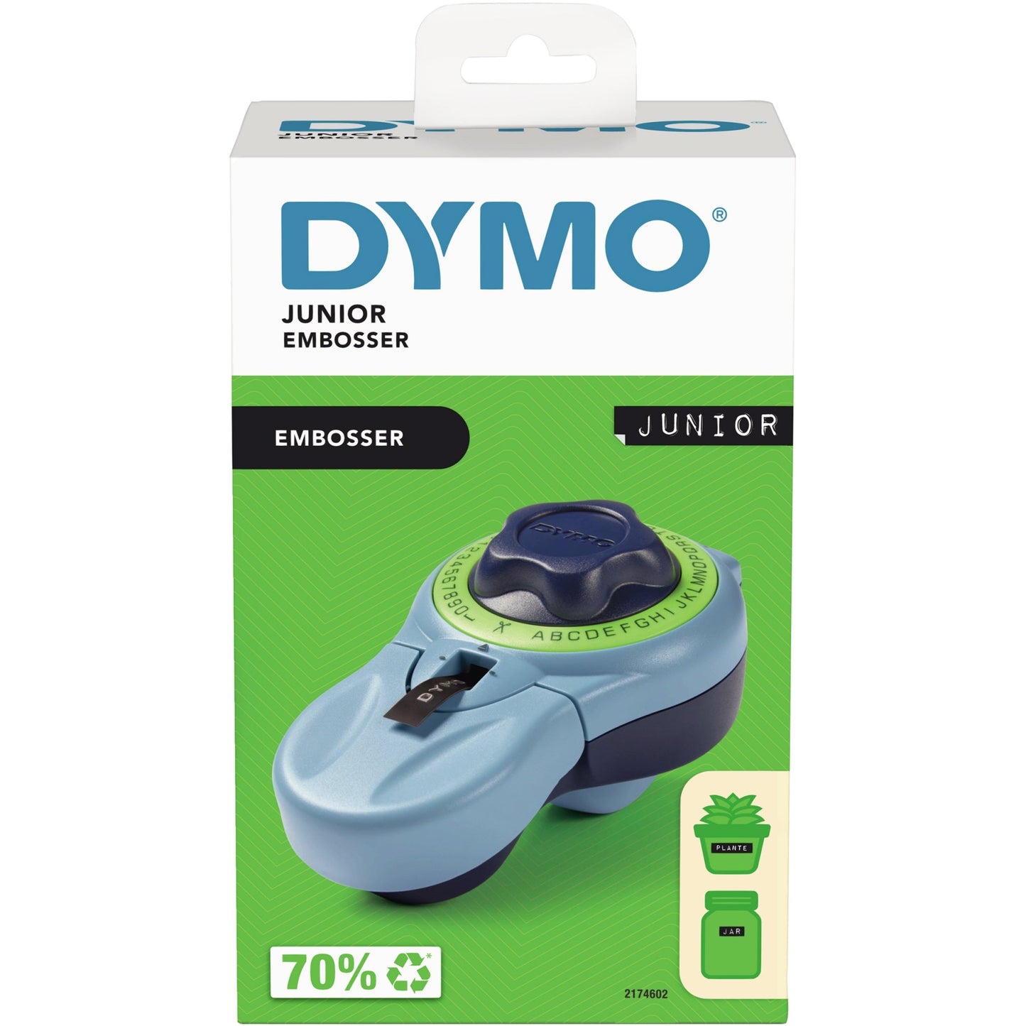 DYMO® Prägegerät Junior 9mm 3mm ABS Kunststoff blau