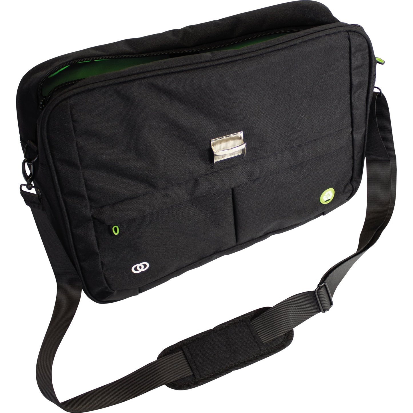 Soennecken Aktentasche oeco RPET Außenmaße: 43 x 34 x 12 cm (B x H x T) Steckverschluss PET, recycelt schwarz