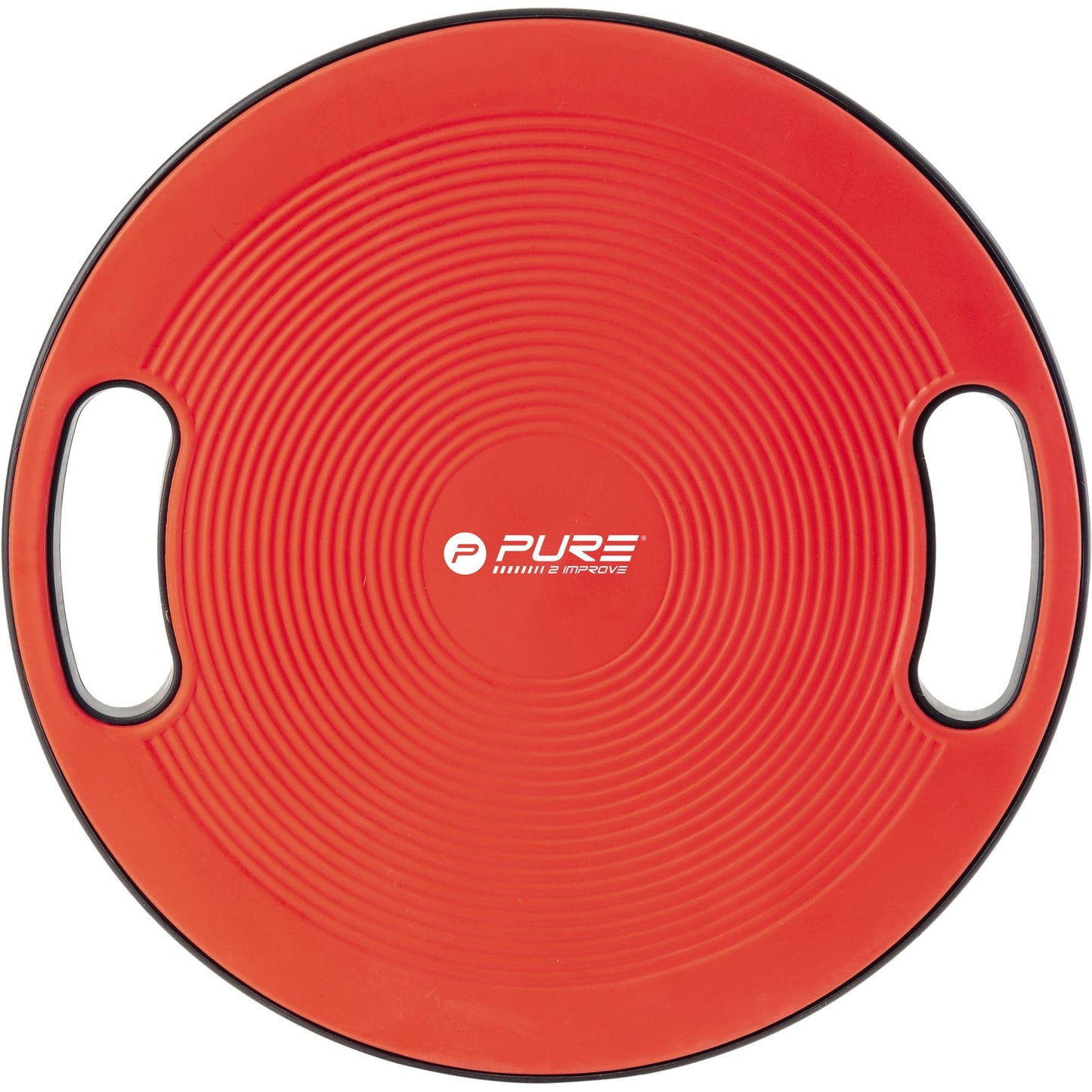 PURE2IMPROVE Balance Board 40 x 10 cm (Ø x H) 100kg Polypropylen schwarz/rot