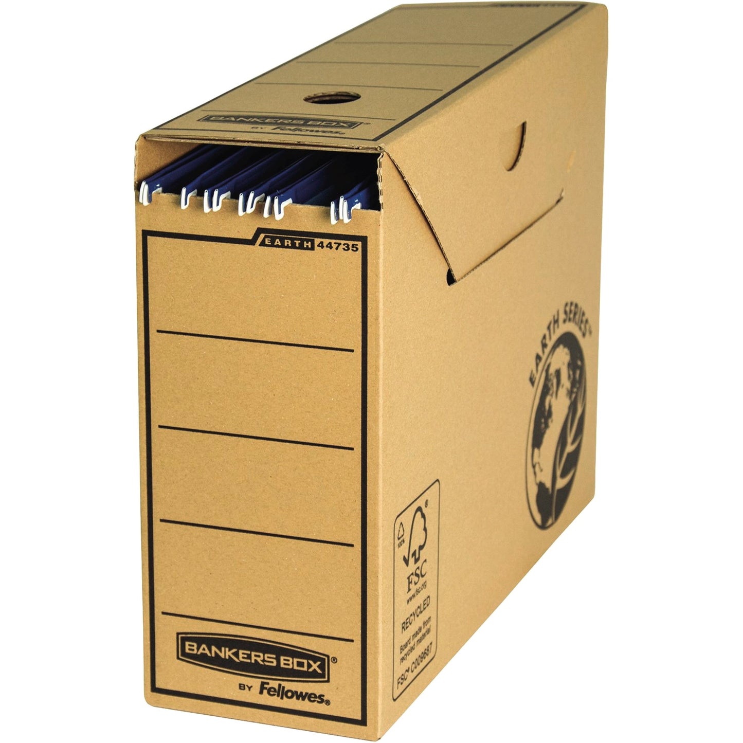 Bankers Box® Archivbox Earth Series 11,7x 26,5 x 32,2 cm (B x H x T) DIN A4 mit Archivdruck Karton, 100 % recycelt braun