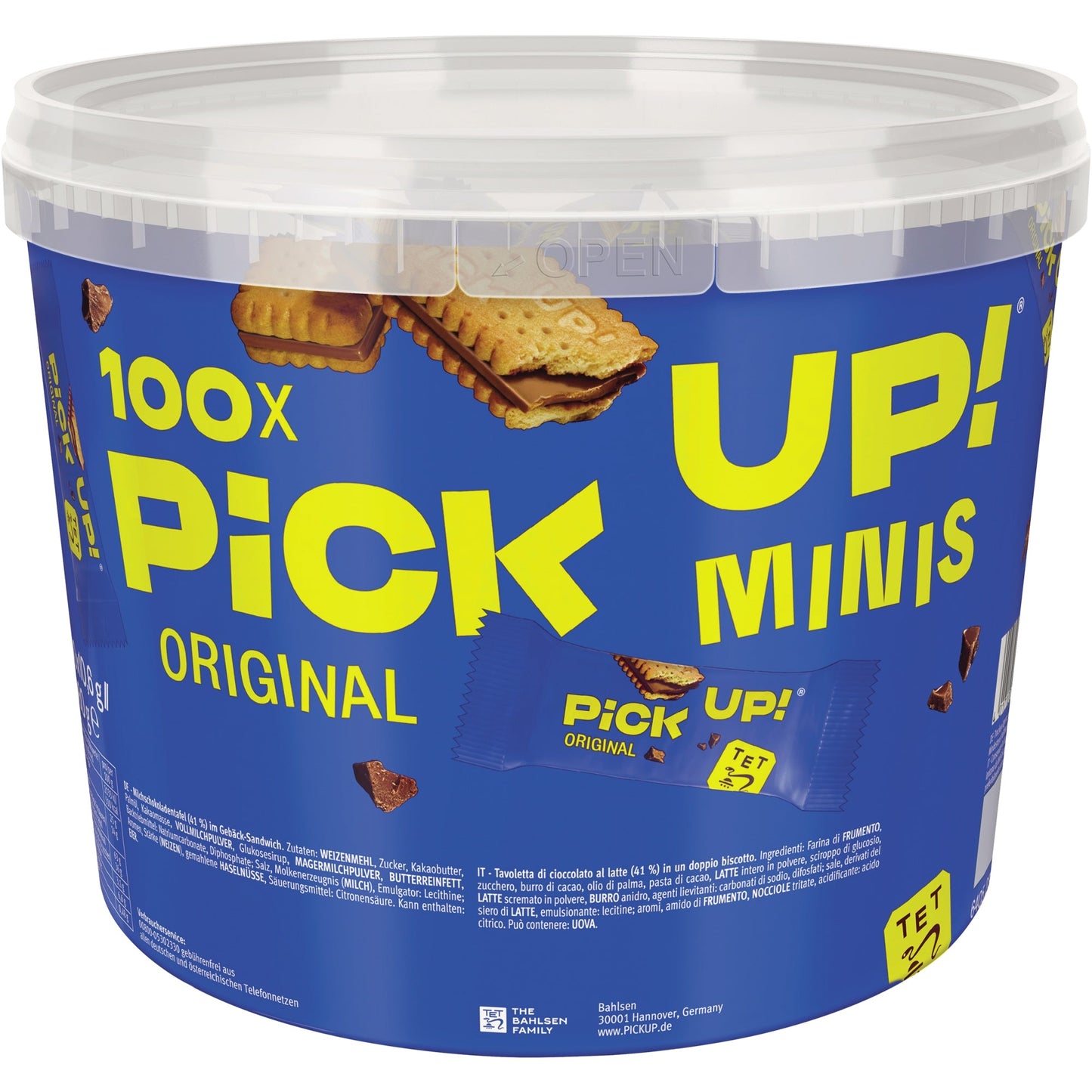 PiCK UP! Schokoriegel minis ORIGINAL 100 x 10,6 g/Pack.