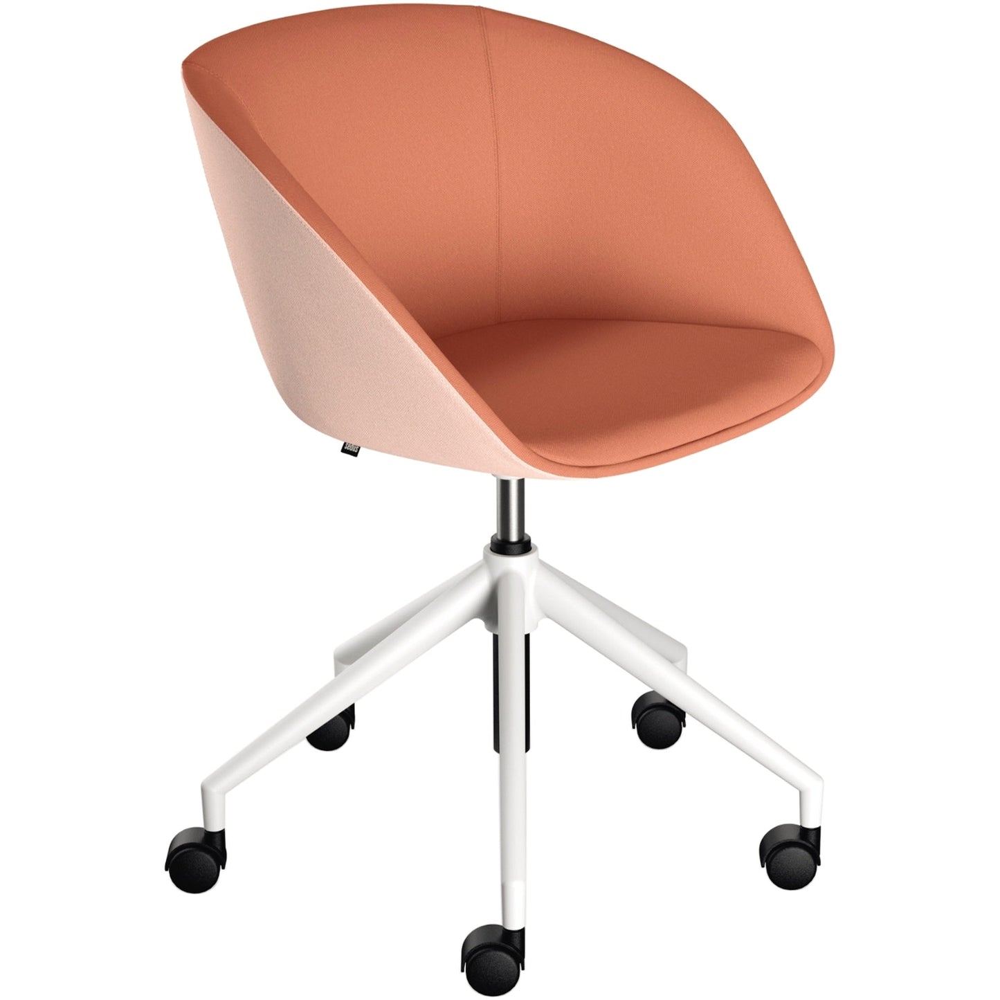 Sedus Bürodrehstuhl on spot cosy 42,5-51,5cm Rolle ungebremst (für Hartboden) Kunststoff lachs