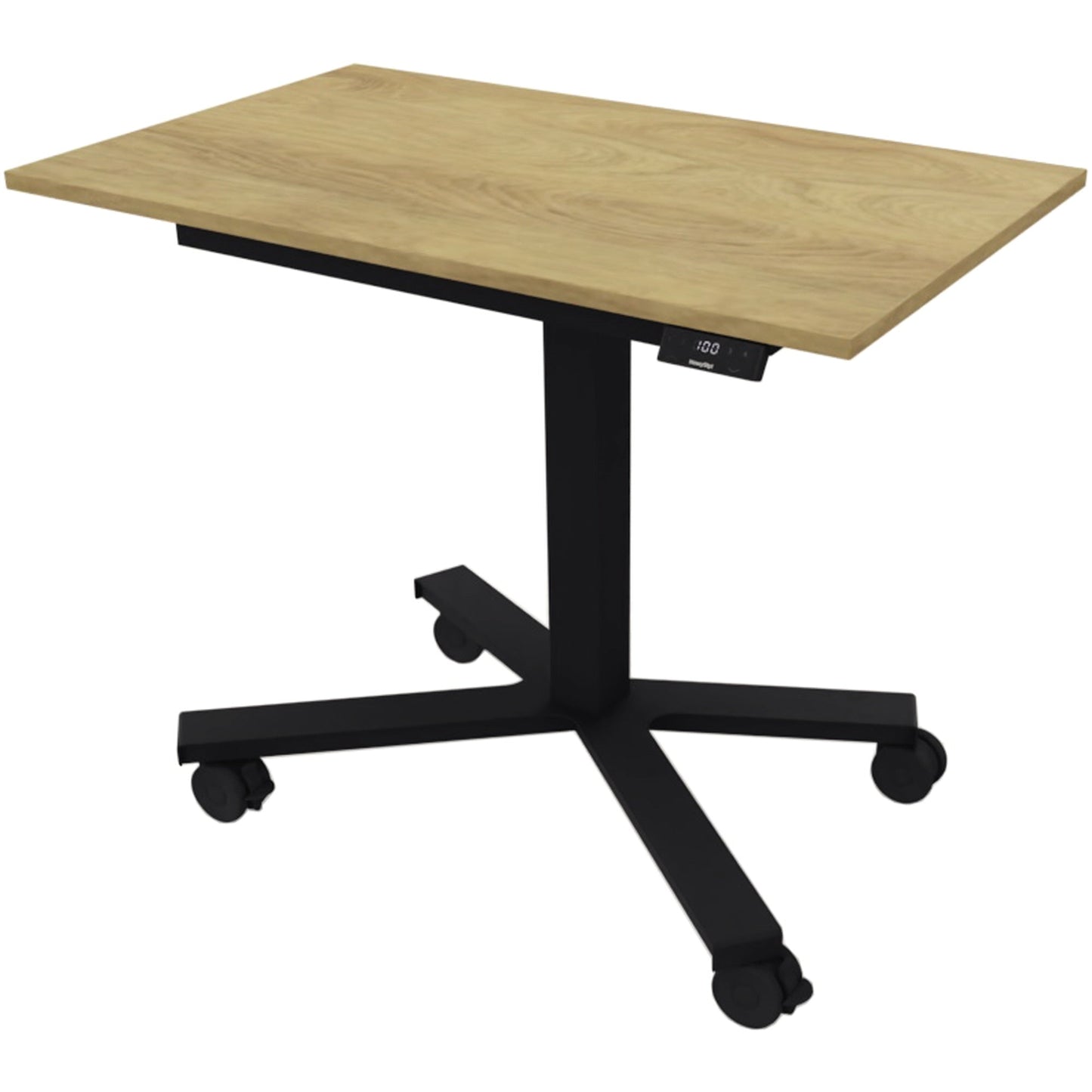 NowyStyl Schreibtisch eModel 2.0 MINI Maße: 900 x 710-1.170 x 550 mm (B x H x T) Holz natural hickory