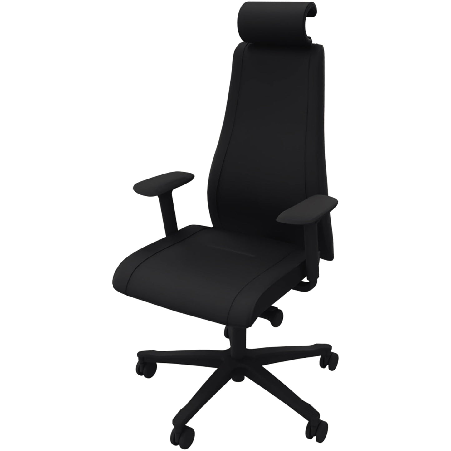 NowyStyl Bürodrehstuhl Viden Pro 41-53cm Synchronmechanik Rolle universell (für Hart- und Teppichböden) Kunststoff schwarz