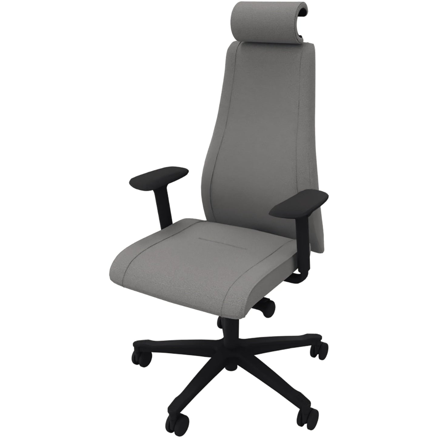 NowyStyl Bürodrehstuhl Viden Pro 41-53cm Synchronmechanik Rolle universell (für Hart- und Teppichböden) Kunststoff grau