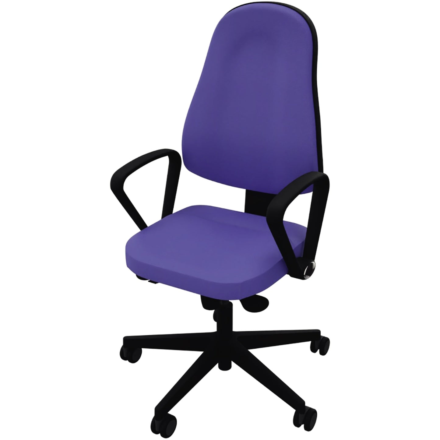 NowyStyl Bürodrehstuhl Bizzi 41-52,5cm Synchronmechanik Rolle universell (für Hart- und Teppichböden) Kunststoff blau