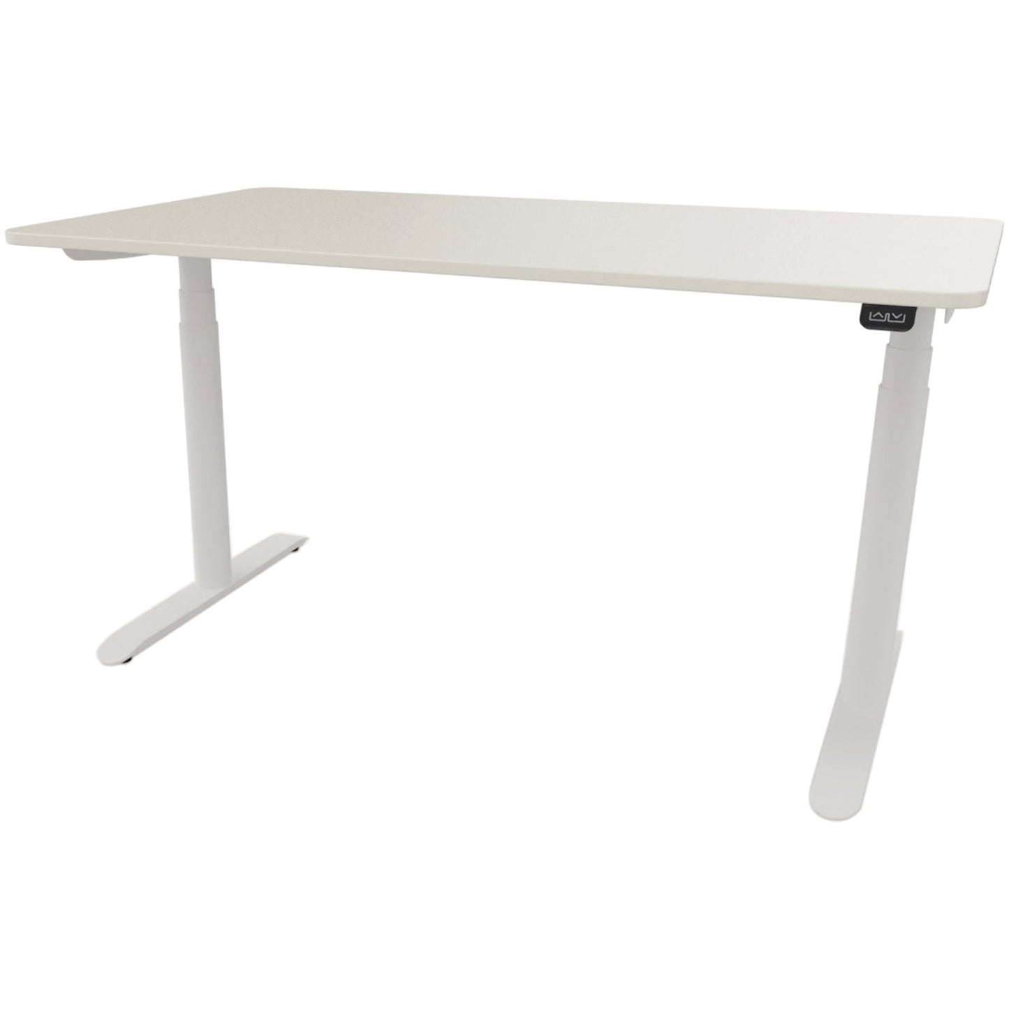 Schreibtisch se:lab e-desk Maße: 1.400 x 650-1.280 x 900 mm (B x H x T) Holz weiß