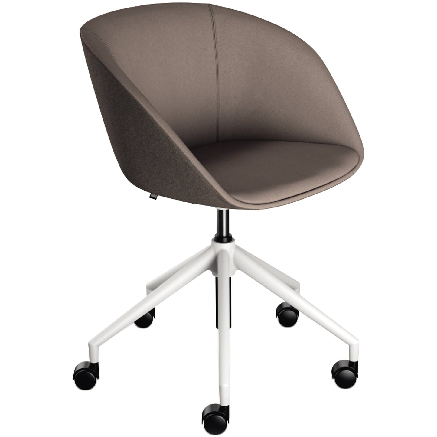 Sedus Bürodrehstuhl on spot cosy 42,5-51,5cm Rolle ungebremst (für Hartboden) Kunststoff graubraun