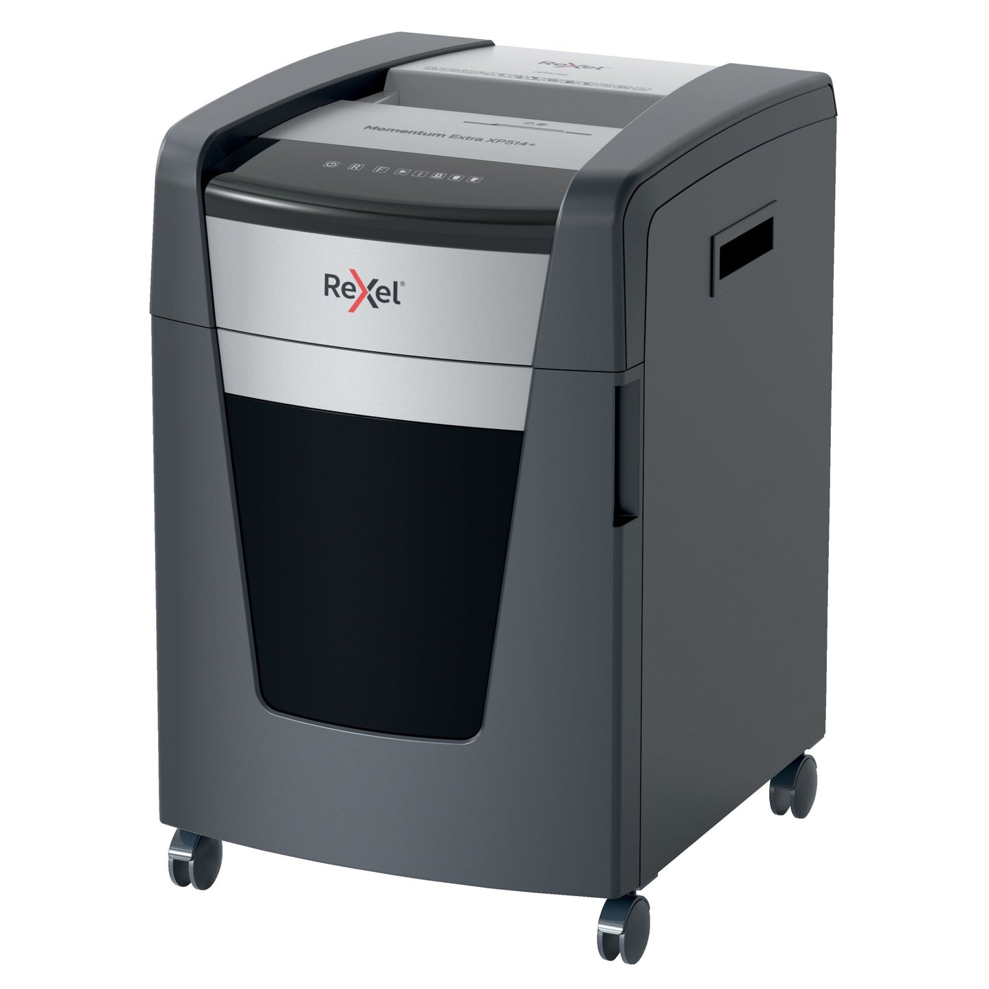 Rexel® Aktenvernichter Momentum Extra XP514+ P-5 Papier, Heftklammern, Büroklammern, Kreditkarten, CDs/DVDs Partikelschnitt 15 Bl. schwarz