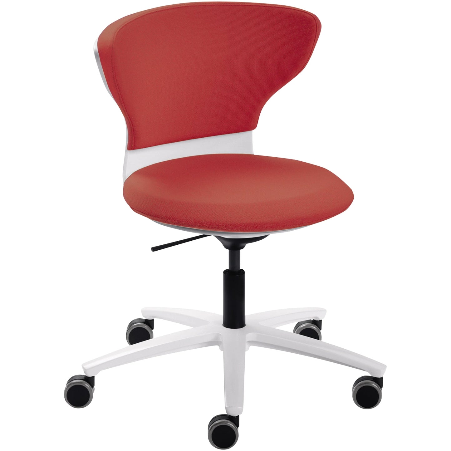 Sedus Bürodrehstuhl turn around 42-55cm Rolle ungebremst (für Hartboden) rot