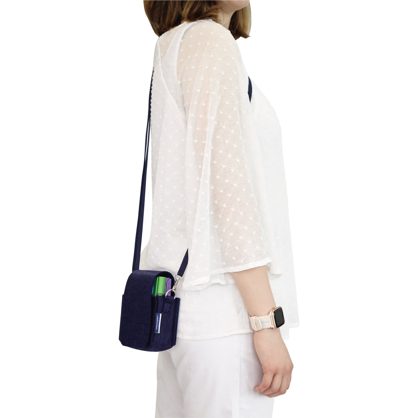 magnetoplan® Moderationstasche ecoAware 11 x 15 x 7 cm (B x H x T) Polyester, 100 % recycelt blau