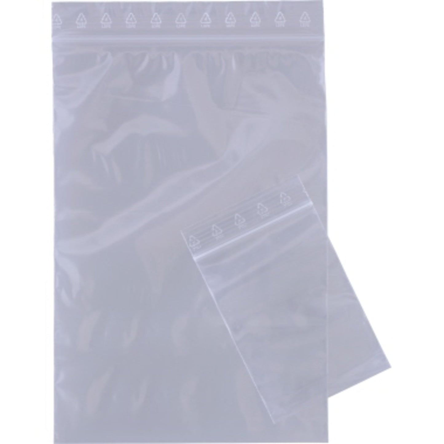 Druckverschlussbeutel 120 x 170 mm (B x H) 50µm LDPE-Folie transparent 1.000 St./Pack.