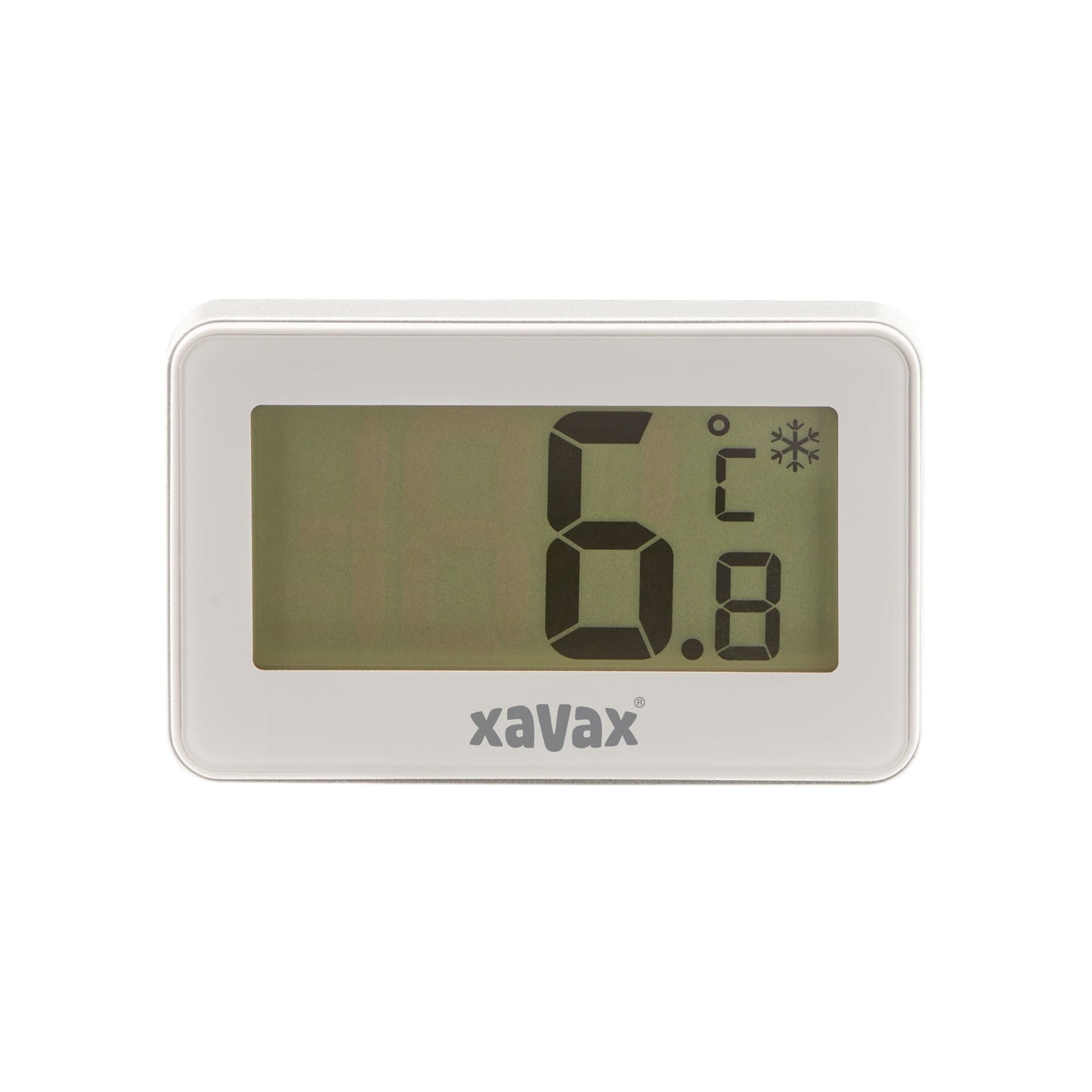 Xavax Hausgerätethermometer Kühlschrank, Gefrierschrank 6,7 x 4,3 x 2,5 cm (B x H x T) Batterie CR2032 1 Batterie Batterien im Lieferumfang enthalten Kunststoff weiß