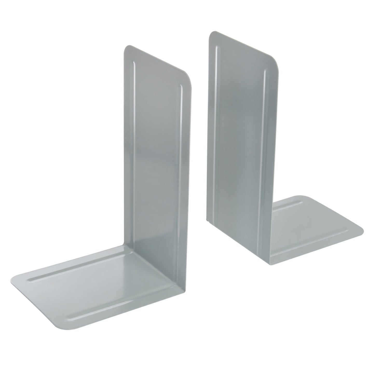 Westcott Buchstütze 12,7 x 24 x 14,5 cm (B x H x T) Metall, pulverbeschichtet grau 2 St./Pack.