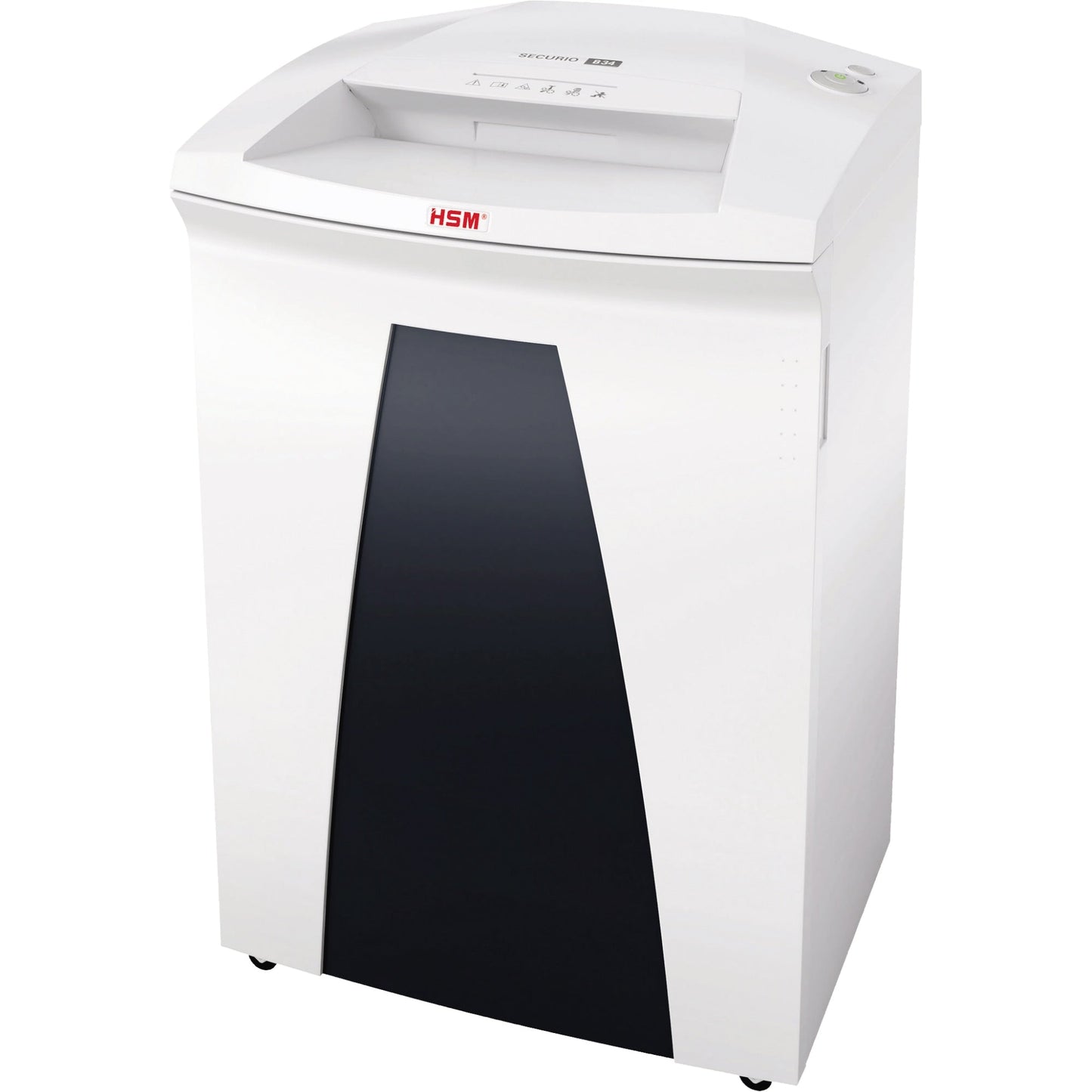 HSM® Aktenvernichter SECURIO B34 P-4 Papier, Heftklammern, Büroklammern, Kreditkarten, CDs/DVDs Partikelschnitt weiß