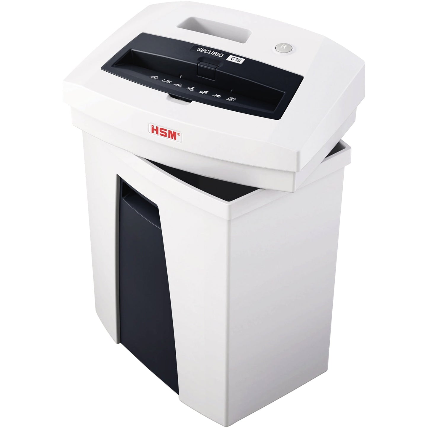 HSM® Aktenvernichter SECURIO C16 P-4 Papier, Heftklammern, Büroklammern, Kreditkarten Partikelschnitt weiß
