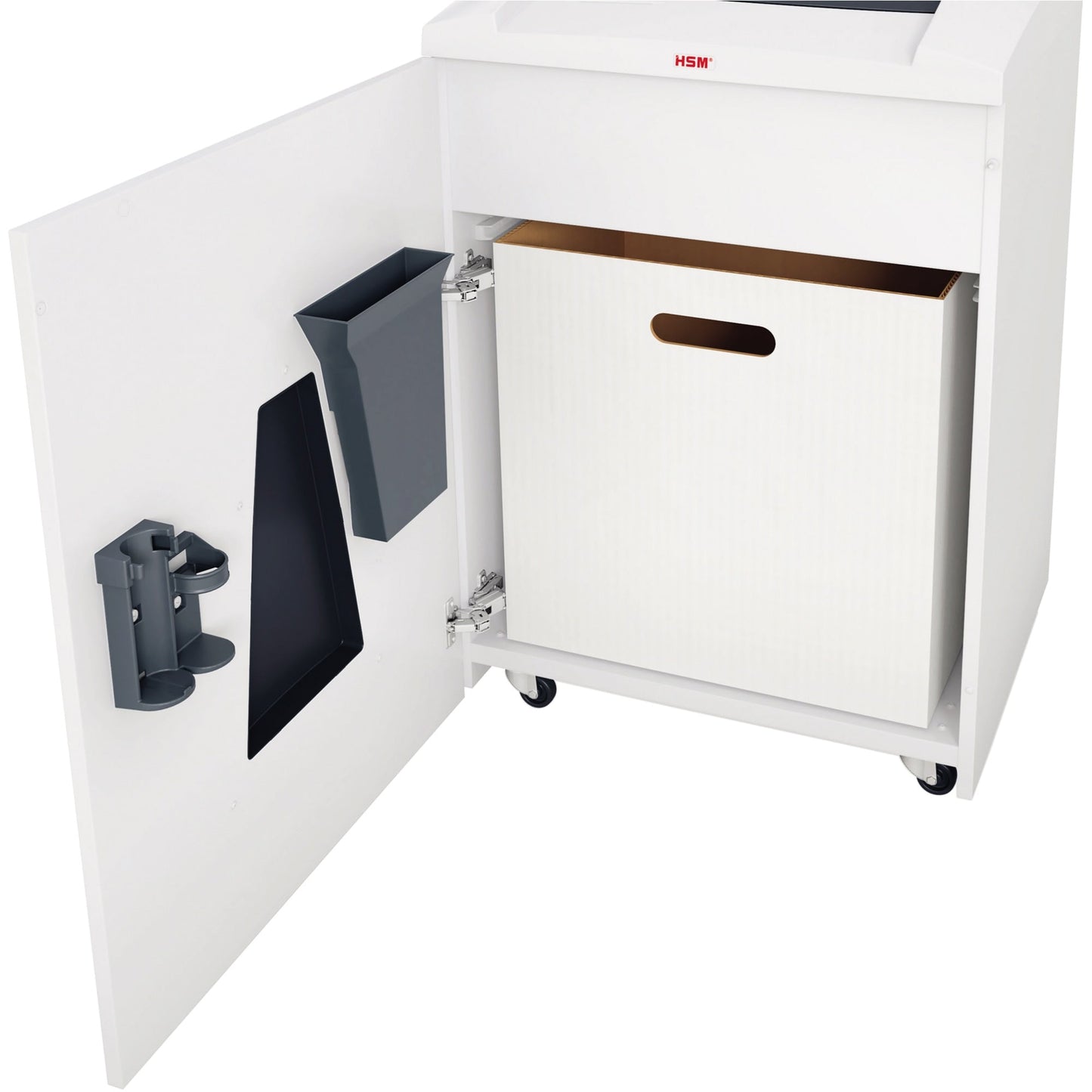 HSM® Aktenvernichter SECURIO P36i P-4 Papier, Heftklammern, Büroklammern, Kreditkarten, CDs/DVDs Partikelschnitt weiß