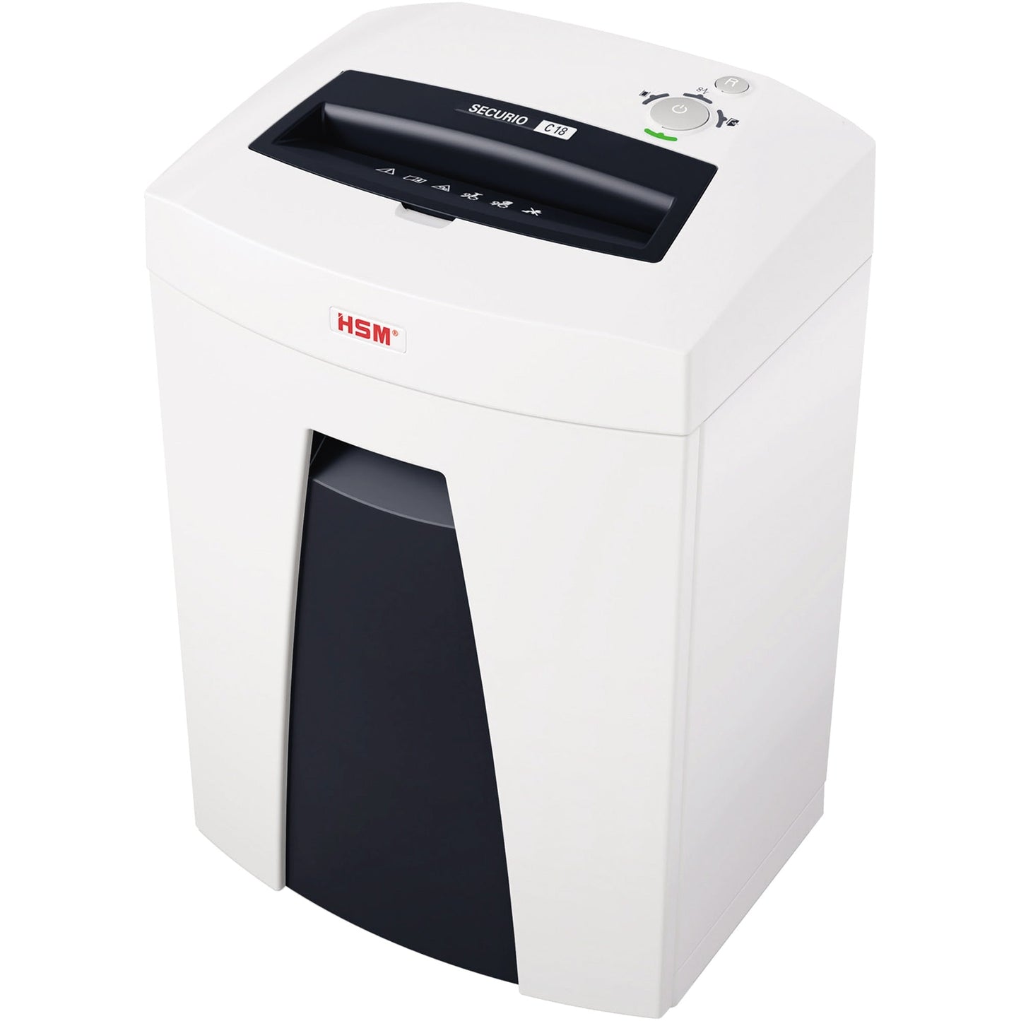 HSM® Aktenvernichter SECURIO C18 P-2 Papier, Heftklammern, Büroklammern, Kreditkarten Streifenschnitt 16 Bl. weiß