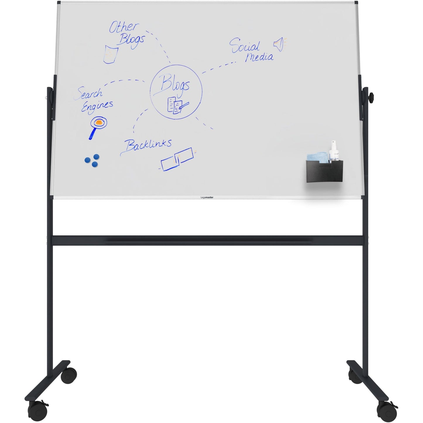 Legamaster Whiteboard UNITE PLUS Maße der Oberfläche: 150 x 100 cm (B x H) Tafel magnethaftend beidseitig beschreibbar Stahl emailliert weiß