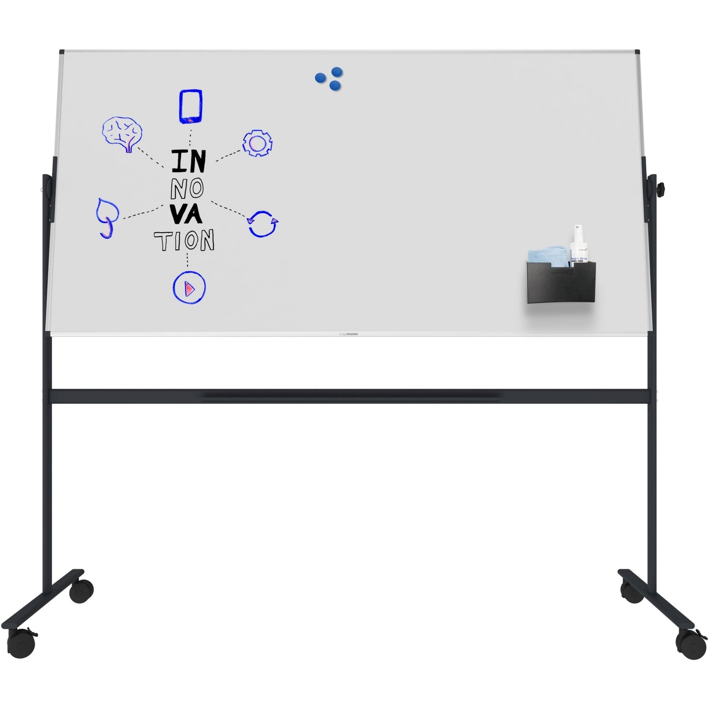 Legamaster Whiteboard UNITE Maße der Oberfläche: 100 x 200 cm (B x H) Tafel magnethaftend beidseitig beschreibbar Stahl lackiert weiß