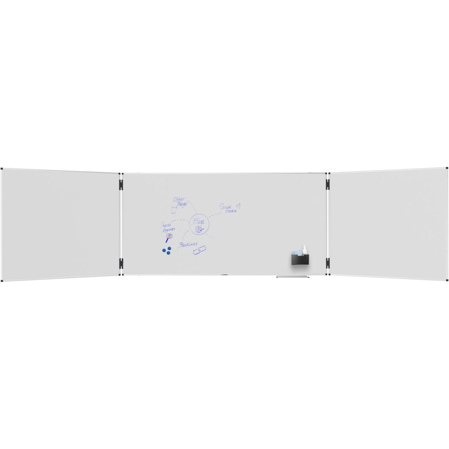 Legamaster Klapptafel UNITE PLUS 200/400 x 100 cm (B x H) Stahl weiß