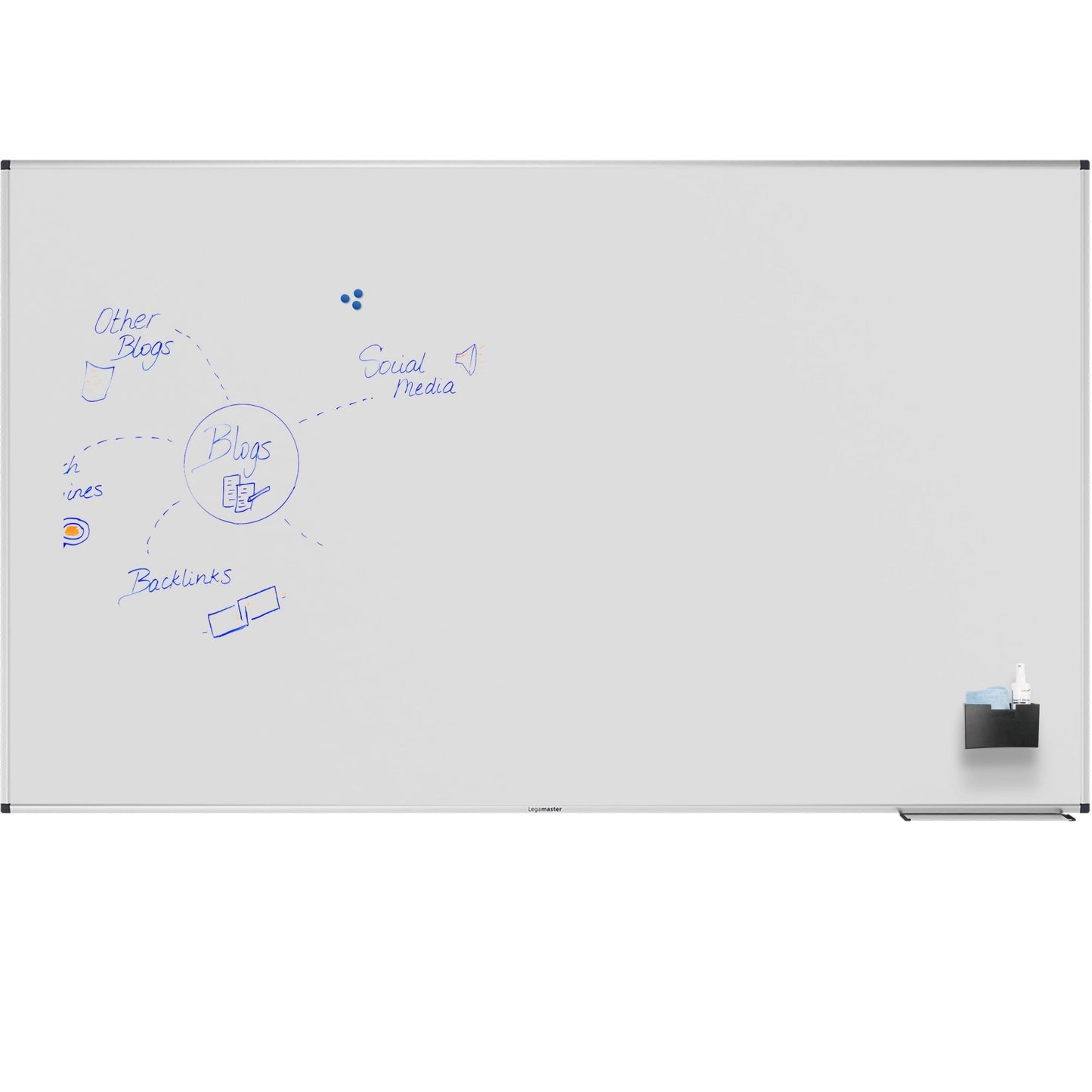 Legamaster Whiteboard UNITE PLUS Maße der Oberfläche: 200 x 120 cm (B x H) Tafel magnethaftend nicht beidseitig beschreibbar Stahl emailliert weiß