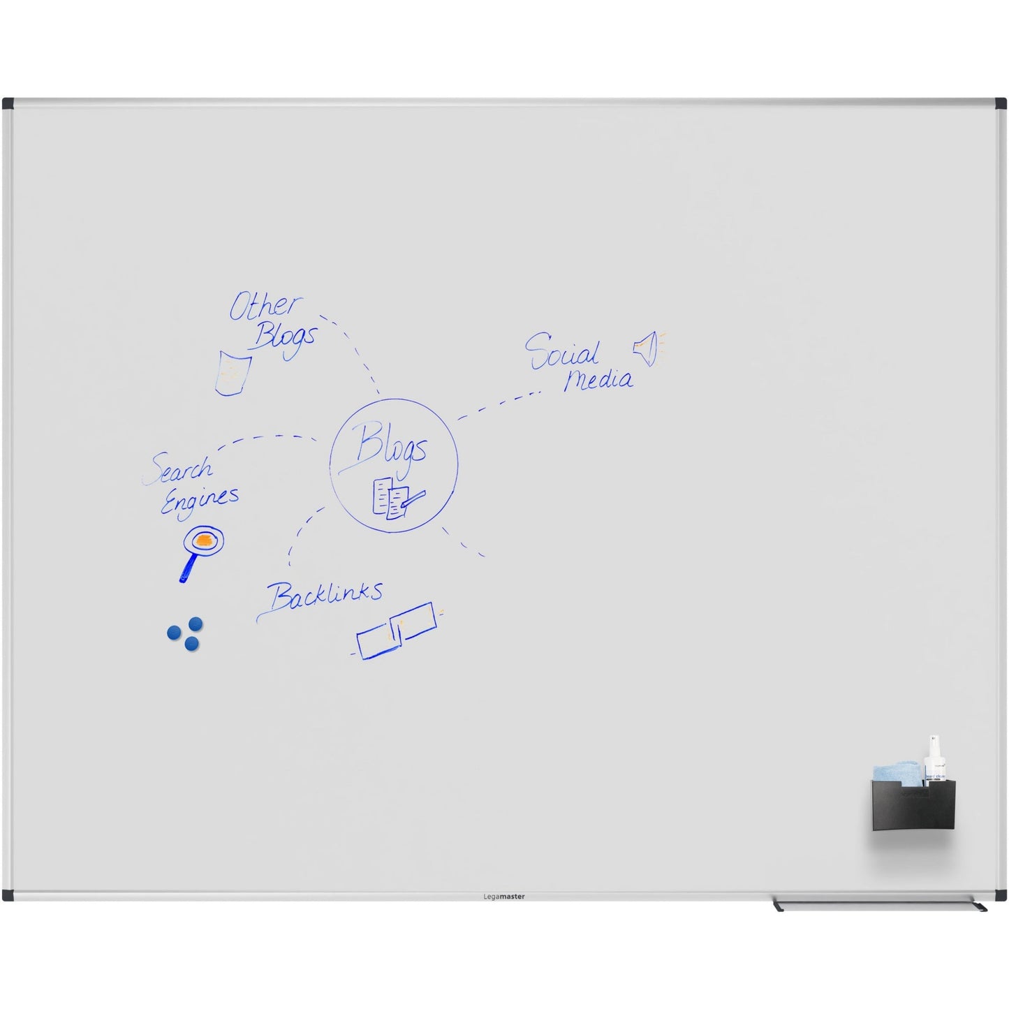 Legamaster Whiteboard UNITE PLUS Maße der Oberfläche: 150 x 120 cm (B x H) Tafel magnethaftend nicht beidseitig beschreibbar Stahl emailliert weiß