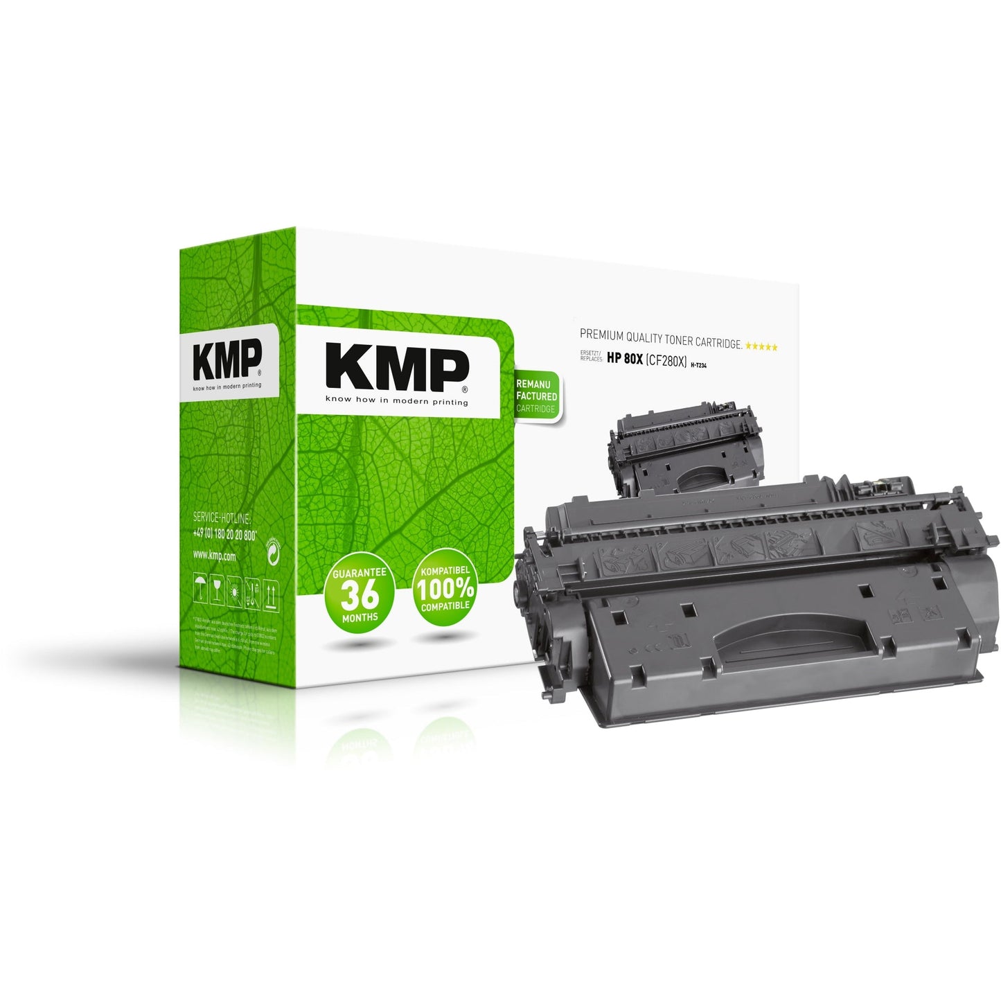 KMP Toner kein Originalzubehör Kompatibel mit: HP 81X H-T234 ca. 7.300 Seiten schwarz