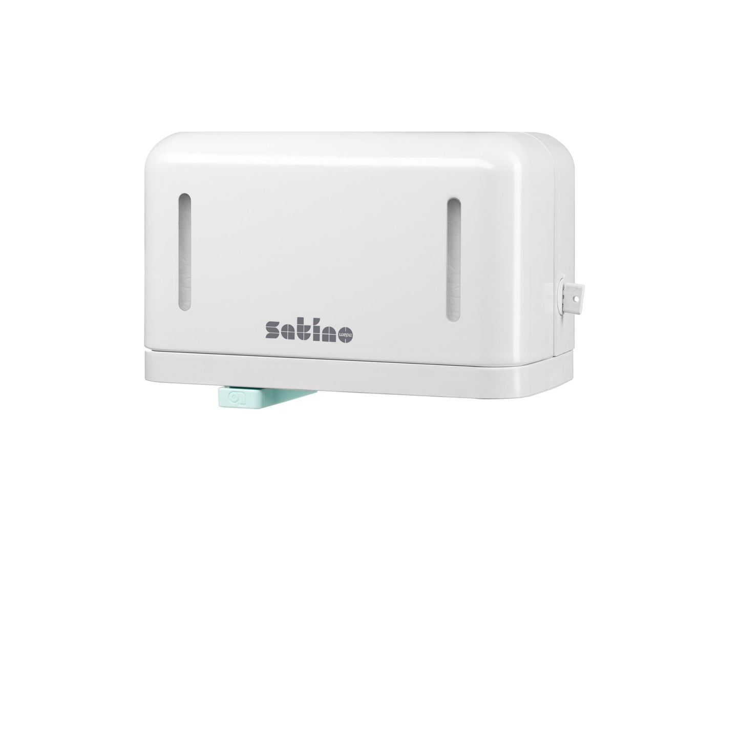 Satino by WEPA Toilettenpapierspender Plus 27 x 16,3 x 14,7 cm (B x H x T) Kunststoff weiß